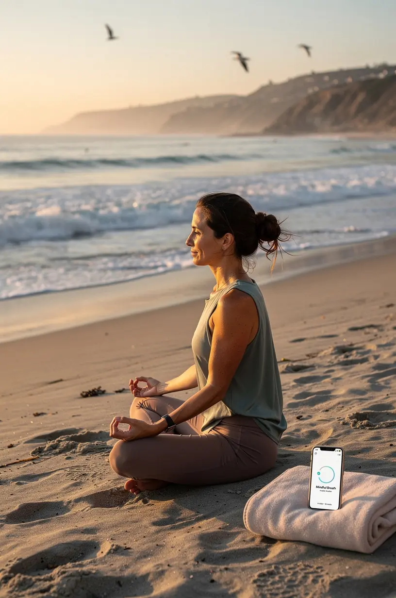Close-up of hands typing on a keyboard with an uncluttered desktop background visible.